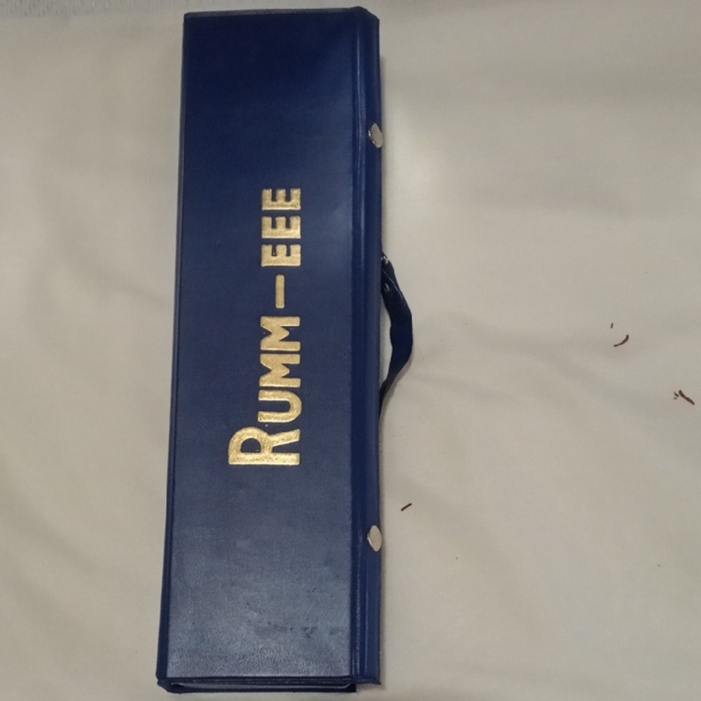 Rumm-Eee Blue and Gold Board Game Set